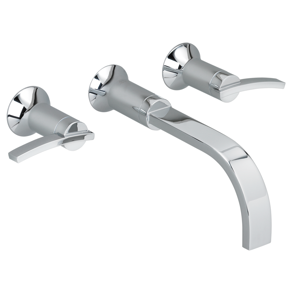 Boulevard 2-Handle Wall Mount Bathroom Faucet 1.2 gpm/4.5 L/min with Lever Handles